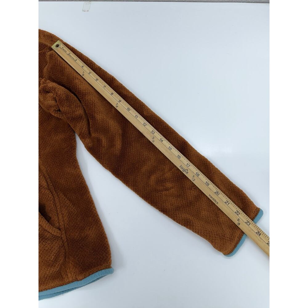 Patagonia Womens Pullover Size XL Re-Tool Snap-T Bunt Orange Polartec Fleece - Picture 12 of 14